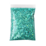 Maxbell 1Bag 50g Nail Glitter Sequins Paillette Flakes 3D Nail Art Decor Water Blue