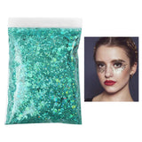 Maxbell 1Bag 50g Nail Glitter Sequins Paillette Flakes 3D Nail Art Decor Water Blue