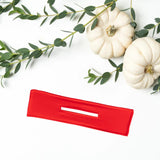 Deft Bun Fashion Hair Bands Women Summer Knotted Pure Red