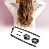 Heatless Curling Rod Headband No Heat Curls Lazy Curler leopard print