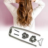 Heatless Curling Rod Headband No Heat Curls Lazy Curler Gray + clip