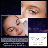 Coloured Eyeliner Stickers Eyelid Tape Self-Adhesive Eye Line Strip Lazy Set