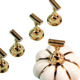 Maxbell Pumpkin Nail Art Holder Magnetic Showing Shelf DIY for Nail Art Beginners White