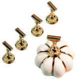 Maxbell Pumpkin Nail Art Holder Magnetic Showing Shelf DIY for Nail Art Beginners White