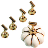 Maxbell Pumpkin Nail Art Holder Magnetic Showing Shelf DIY for Nail Art Beginners White