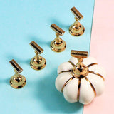 Maxbell Pumpkin Nail Art Holder Magnetic Showing Shelf DIY for Nail Art Beginners White