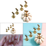 Maxbell Pumpkin Nail Art Holder Magnetic Showing Shelf DIY for Nail Art Beginners White