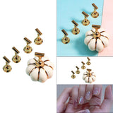 Maxbell Pumpkin Nail Art Holder Magnetic Showing Shelf DIY for Nail Art Beginners White