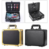 Maxbell Large Barber Salon Tool Storage Travel Carry Case Hairdresser Organizer Box Golden