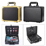 Maxbell Large Barber Salon Tool Storage Travel Carry Case Hairdresser Organizer Box Golden