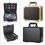 Maxbell Large Barber Salon Tool Storage Travel Carry Case Hairdresser Organizer Box Golden