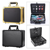 Maxbell Large Barber Salon Tool Storage Travel Carry Case Hairdresser Organizer Box Golden