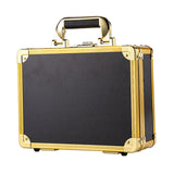 Maxbell Large Barber Salon Tool Storage Travel Carry Case Hairdresser Organizer Box Golden