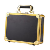 Maxbell Large Barber Salon Tool Storage Travel Carry Case Hairdresser Organizer Box Golden