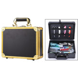 Maxbell Large Barber Salon Tool Storage Travel Carry Case Hairdresser Organizer Box Golden