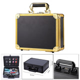 Maxbell Large Barber Salon Tool Storage Travel Carry Case Hairdresser Organizer Box Golden