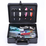 Maxbell Large Barber Salon Tool Storage Travel Carry Case Hairdresser Organizer Box Black