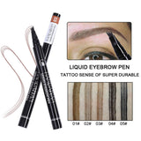 Maxbell Microblading Eyebrow Pen Micro-Fork Tip Waterproof Color 3D Four Point 1