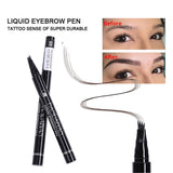 Maxbell Microblading Eyebrow Pen Micro-Fork Tip Waterproof Color 3D Four Point 1