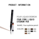 Maxbell Microblading Eyebrow Pen Micro-Fork Tip Waterproof Color 3D Four Point 1