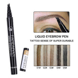Maxbell Microblading Eyebrow Pen Micro-Fork Tip Waterproof Color 3D Four Point 1