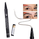 Maxbell Microblading Eyebrow Pen Micro-Fork Tip Waterproof Color 3D Four Point 1