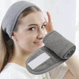 Maxbell SPA Facial Headband Stretch Washable for Facials Makeup Bath Gray