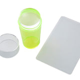 Maxbell Nail Art Stamper Head with Scraper Soft Head Silicone Manicure DIY Yellow