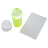 Maxbell Nail Art Stamper Head with Scraper Soft Head Silicone Manicure DIY Yellow