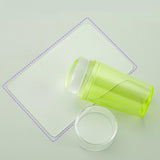 Maxbell Nail Art Stamper Head with Scraper Soft Head Silicone Manicure DIY Yellow
