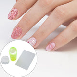 Maxbell Nail Art Stamper Head with Scraper Soft Head Silicone Manicure DIY Yellow