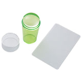 Maxbell Nail Art Stamper Head with Scraper Soft Head Silicone Manicure DIY Green