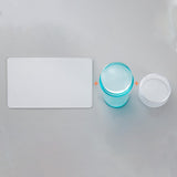 Maxbell Nail Art Stamper Head with Scraper Soft Head Silicone Manicure DIY Blue