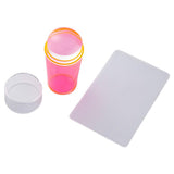 Maxbell Nail Art Stamper Head with Scraper Soft Head Silicone Manicure DIY Pink