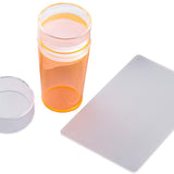 Maxbell Nail Art Stamper Head with Scraper Soft Head Silicone Manicure DIY Orange