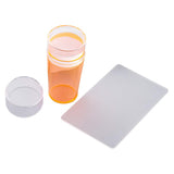 Maxbell Nail Art Stamper Head with Scraper Soft Head Silicone Manicure DIY Orange