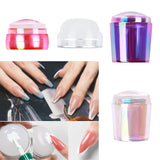 Maxbell Professional Nail Art Stamper Head Silicone for Manicure 4x3.5cm  Multicolor