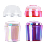 Maxbell Professional Nail Art Stamper Head Silicone for Manicure 4x3.5cm  Multicolor