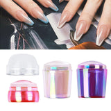 Maxbell Professional Nail Art Stamper Head Silicone for Manicure 4x3.5cm  Multicolor