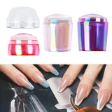 Maxbell Professional Nail Art Stamper Head Silicone for Manicure 4x3.5cm  Multicolor