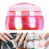 Maxbell Professional Nail Art Stamper Head Silicone for Manicure 2.5x4cm  Pink