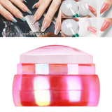 Maxbell Professional Nail Art Stamper Head Silicone for Manicure 2.5x4cm  Pink