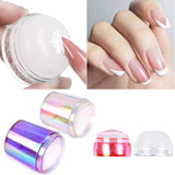 Maxbell Professional Nail Art Stamper Head Silicone for Manicure 2.5x4cm  White