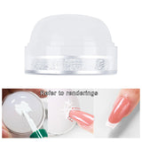 Maxbell Professional Nail Art Stamper Head Silicone for Manicure 2.5x4cm  White