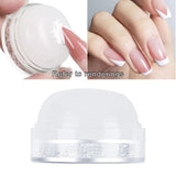 Maxbell Professional Nail Art Stamper Head Silicone for Manicure 2.5x4cm  White