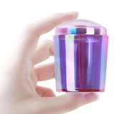 Maxbell Professional Nail Art Stamper Head Silicone for Manicure 4x3.5cm  Purple
