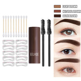Maxbell Eyebrow Stamp Shaping Kit Waterproof for Hairlines Eye Makeup  Light Brown