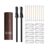 Maxbell Eyebrow Stamp Shaping Kit Waterproof for Hairlines Eye Makeup  Light Brown