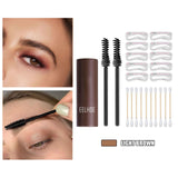 Maxbell Eyebrow Stamp Shaping Kit Waterproof for Hairlines Eye Makeup  Light Brown