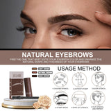 Maxbell Eyebrow Stamp Shaping Kit Waterproof for Hairlines Eye Makeup  Dark Brown